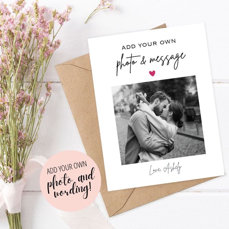 Personalized Photo Birthday Card, Custom Birthday Card, Birthday Photo ...