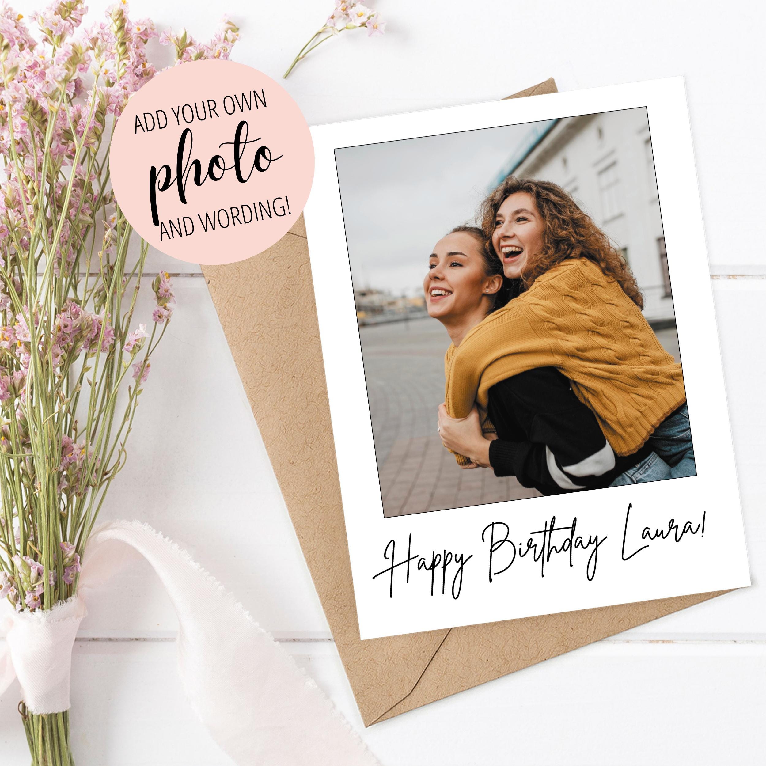 Custom Photo Card, Personalized Greeting Card for Birthday  display picture 1