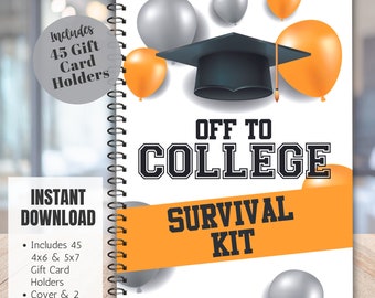 Off to College Care Package, College Essentials, College Survival Kit, First Year of College Gift Card Book, High School Graduation Gift