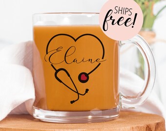 Personalized Nurse Mug for Future RN Gift for Nurse Nursing Degree Mug for Medical Professional Cup for Rn Veterinarian Midwife Gift Ideas