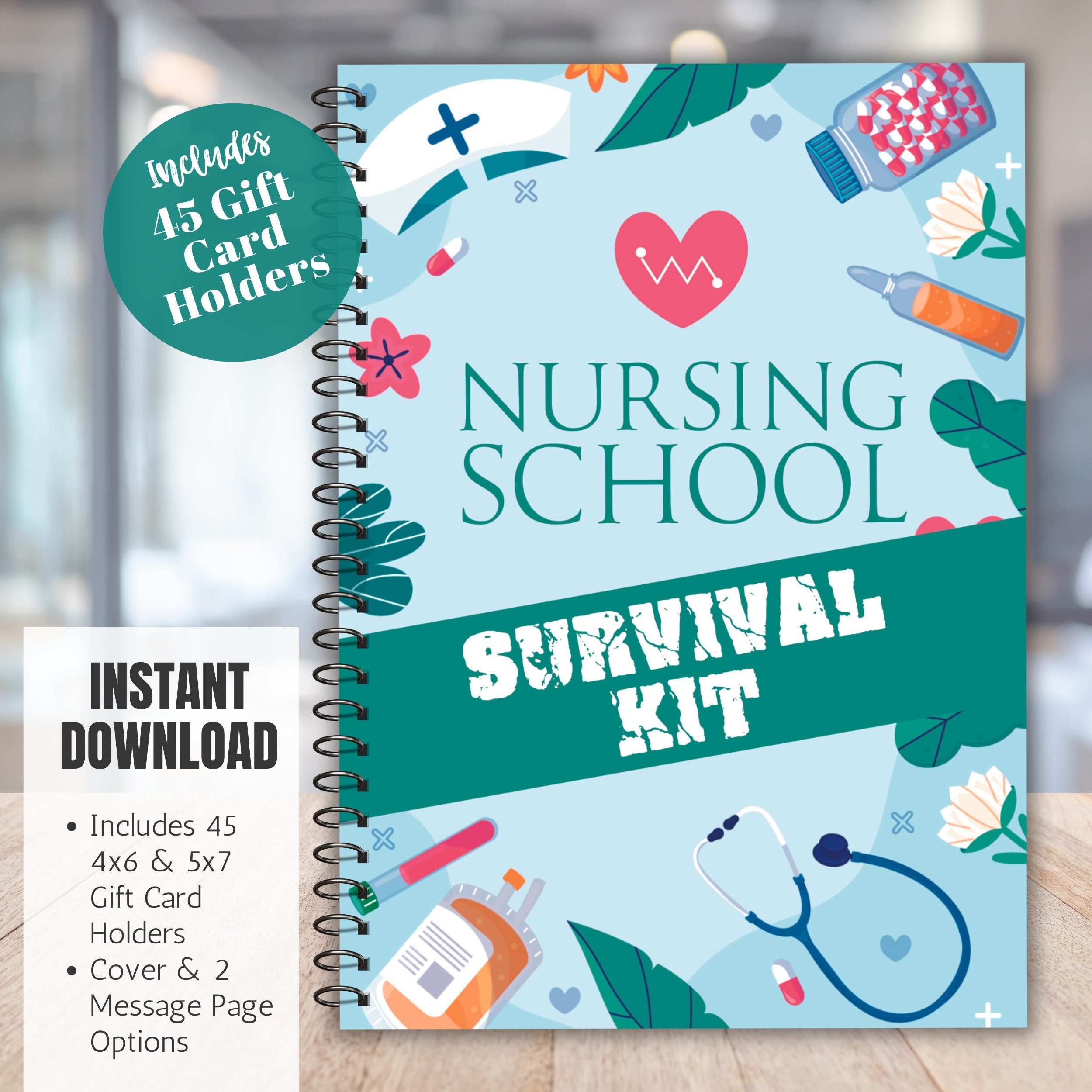 Krankenschwester Survival Set – Spritzen-Stifte & Pflaster-Haftnotizen Für Pflege-Studenten