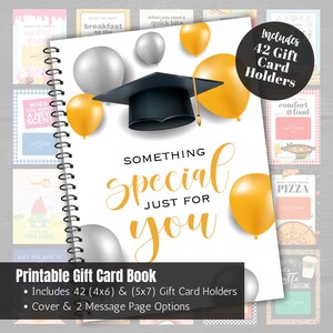 Graduation Gift Card Book, College Care Package, High School Graduation Gift, Printable Gift Card Book, College Gift, College Survival Kit