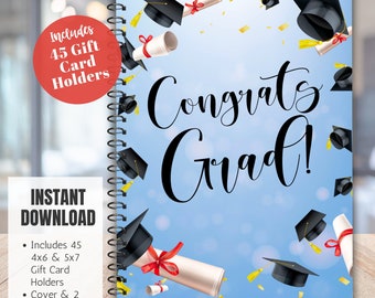 Graduation Gift Card Holder College Care Package High School Graduation Gift Printable Gift Card Book College Gift College Survival Kit