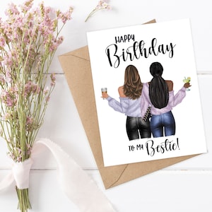PERSONALIZED SISTER BIRTHDAY Card, Personalized Birthday Card, Custom Friend Birthday Card, Girlfriend Birthday Card, Custom Birthday Card