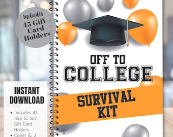 Off to College Care Package, College Essentials, College Survival Kit, First Year of College Gift Card Book, High School Graduation Gift