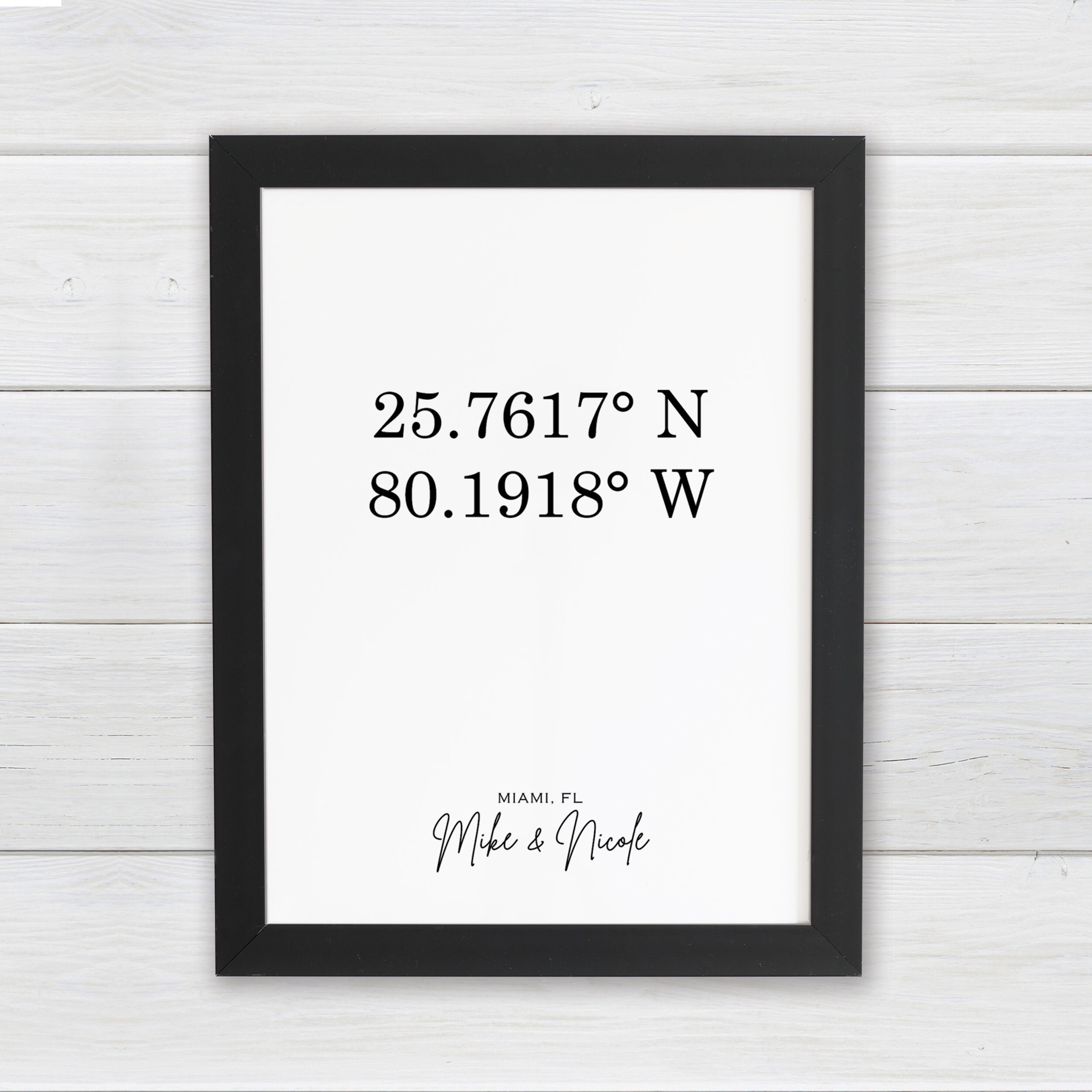 Personalized Coordinates Print Custom Coordinates Wall Art Etsy