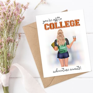Starting College Card, Celebrate New Grad&#39;s Journey to University, Going off to College Keepsake Graduation Card, College Bound