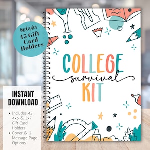 Cadeaukaart Boek voor College Zorgpakket Afstudeercadeaukaart Middelbare school afstudeerder College Student Cadeau College Survival Kit Afstudeercadeaukaart Boek