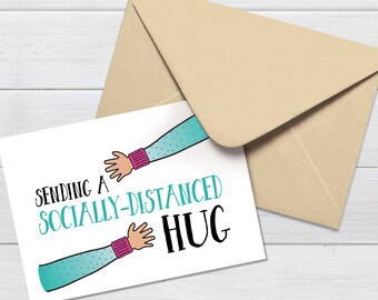 Social Distancing Card | Etsy