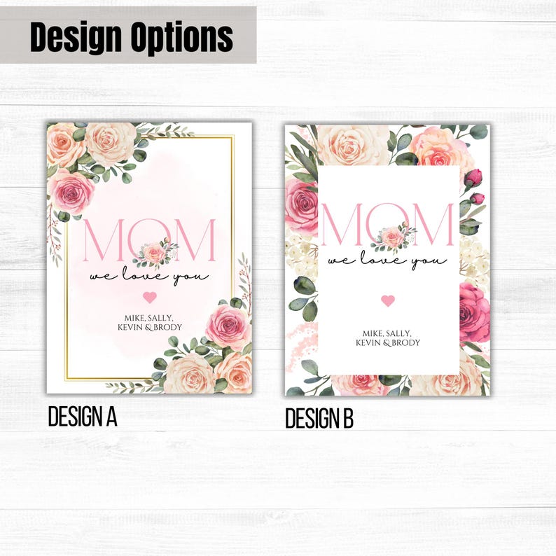 Personalized Gift for Mom Custom Floral Throw Blanket Woven Name