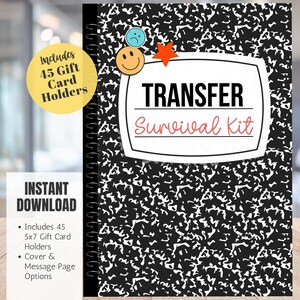 Kit de soins pour étudiants transférés Carnet de cartes-cadeau de remise des diplômes Kit de survie pour diplômés universitaires Idée cadeau Essentiels pour les étudiants transférés