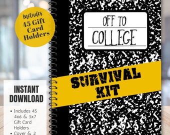 College Gift Card Book College Survival Kit College Gift For Kids Parents College Gift Graduation Gift Card Book Off to College Care Package