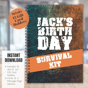 Cadeau d'anniversaire personnalisé pour adolescent, livre de cartes d'anniversaire personnalisé, cadeau d'anniversaire pour lui, cadeau de parents pour fils, anniversaire de mari