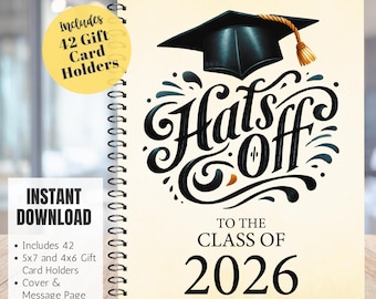 Graduation Gift Card Book, College Care Package, High School Graduation Gift, Printable Gift Card Book, College Gift, College Survival Kit