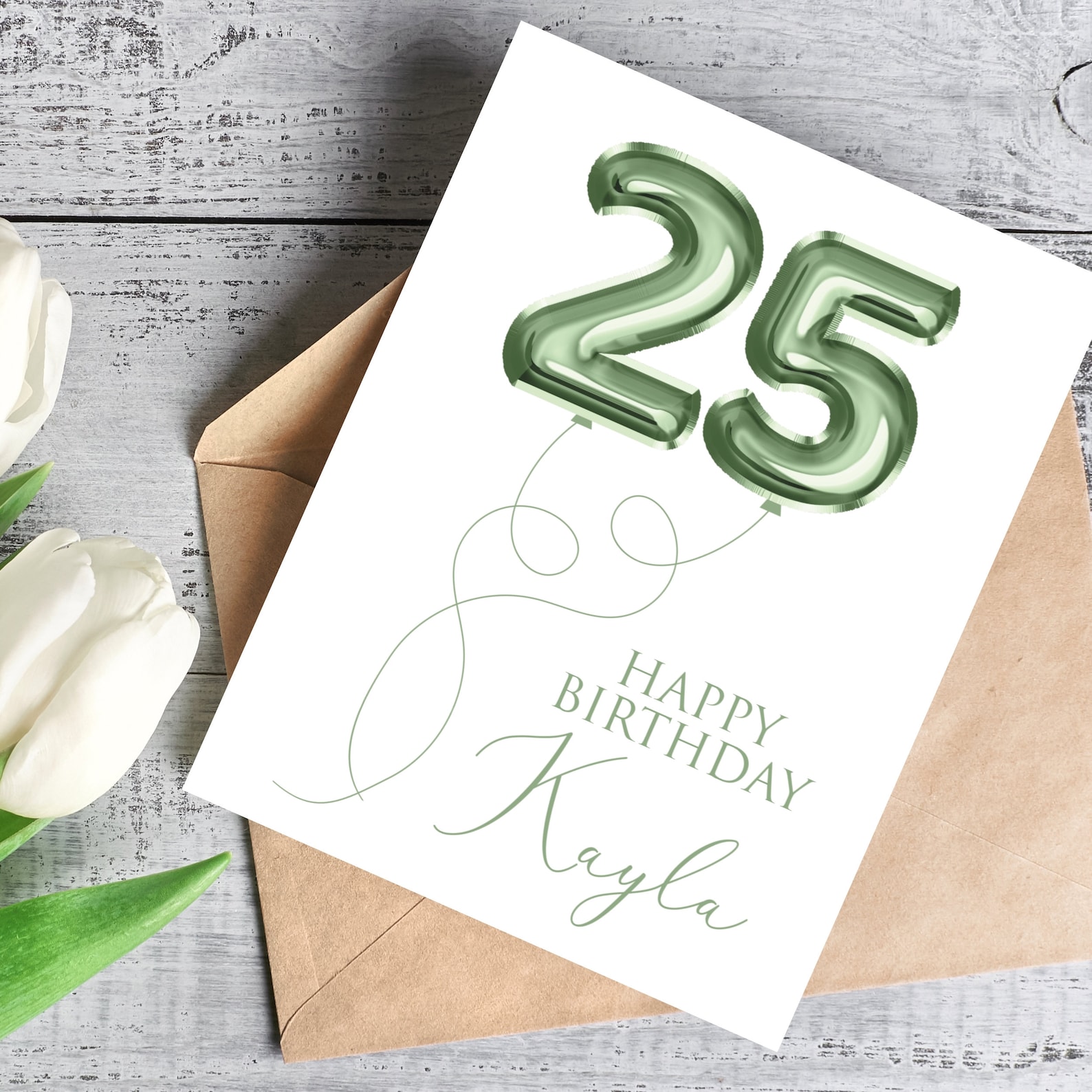 Custom Number Cards Custom Number Birthday Card, Custom Birthday Card, Personalized Number ...