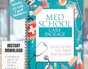 Med School Care Package, Medical School Gift Card Book, Future Doctor Care Package, Printable Gift Card Book, Med Student Survival Kit