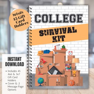 College cadeaubon Boek voor college Survival Kit voor het eerste jaar Cadeaubon Verzorgingspakket voor middelbare school Afstudeercadeau College