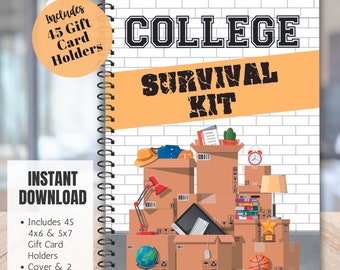 College Gift Card Book for College Survival Kit for First Year of College Gift Card Care Package for High School Graduation Gift College
