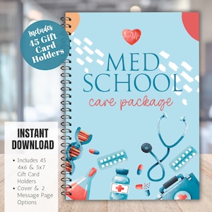 Med School Care Paket Abschluss Geschenkkarte Buch Zukünftiges Doktor Geschenk Geschenkkarte Buch für Med School Studenten Survival Kit