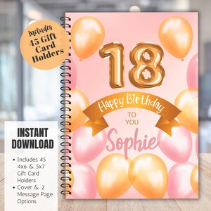 Regalo de cumpleaños personalizado para adolescente, libro de tarjetas de cumpleaños personalizado, regalo de cumpleaños para ella, regalo para hija de padres, cumpleaños de esposa