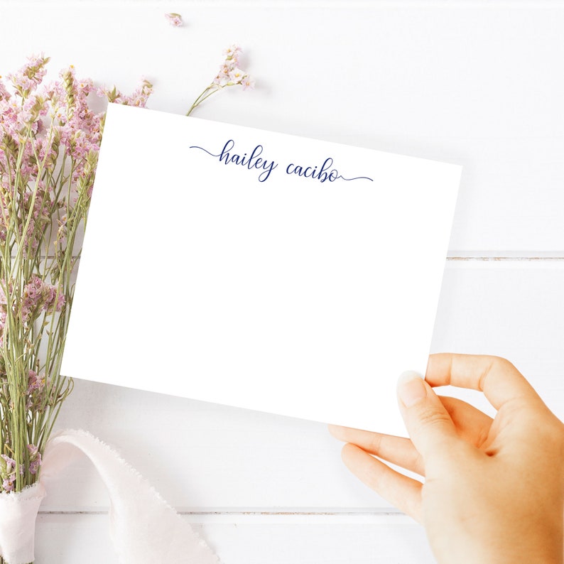 PERSONALIZED STATIONERY for WOMEN Personalized Notecard Set Etsy