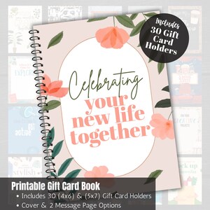 Wedding Gift Card Book, Personalized Bridal Shower Gift, Group Gift for Bride, Date Night Gift Card Holder, Custom Wedding Gift Personalized