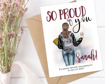Off to College Card, Celebrate New Grad's Journey to University, Going to College Keepsake Graduation Card, College Bound, Starting College