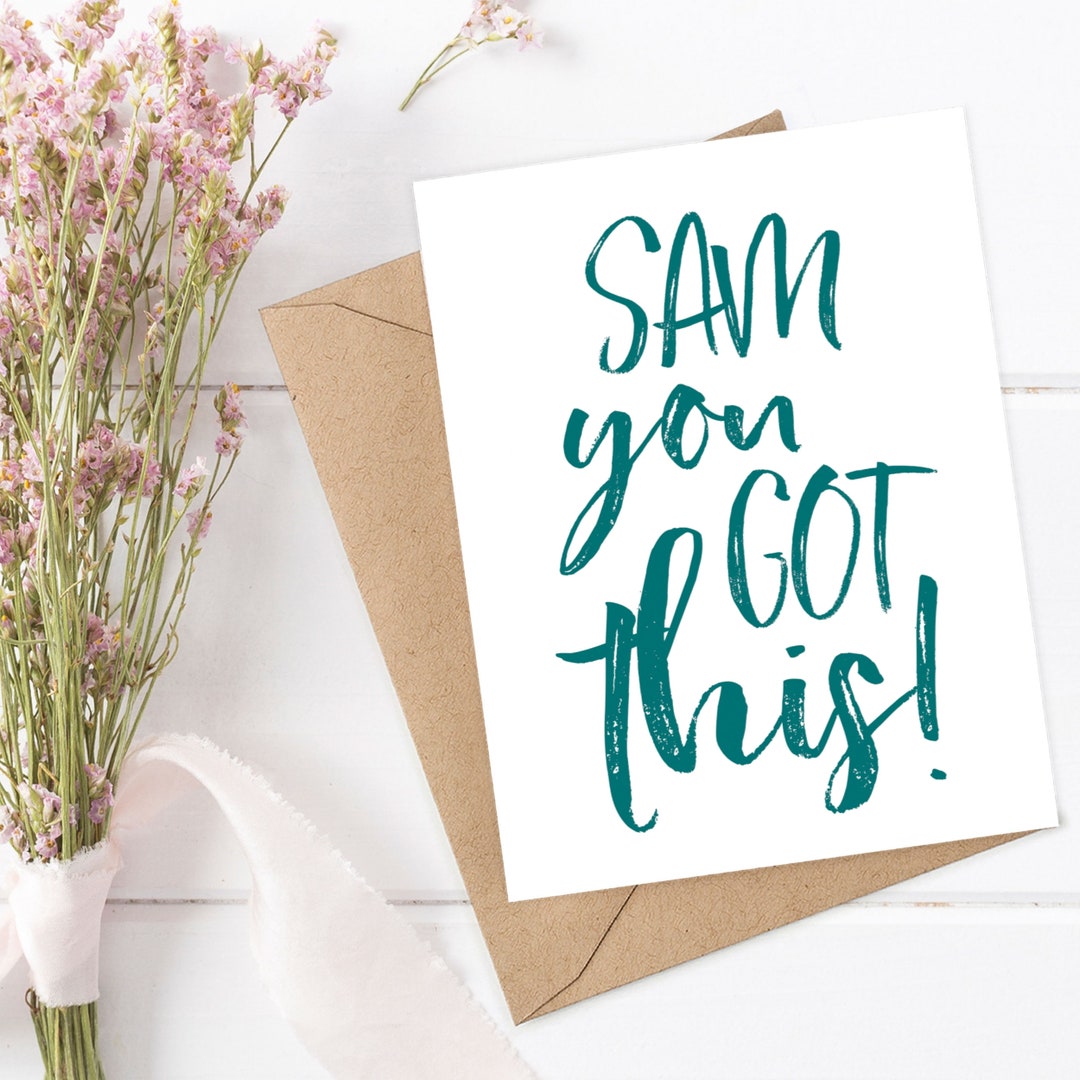 YOU GOT THIS Card New Job, Encouragement for New Beginnings Good Luck ...