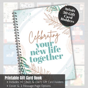 Wedding Gift Card Book, Personalized Bridal Shower Gift, Group Gift for Bride, Date Night Gift Card Holder, Custom Wedding Gift Personalized