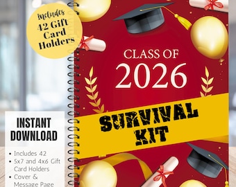 College Gift Card Book Graduation Gift Card College Care Package High School Gift from Parents College Survival College Gift Card College