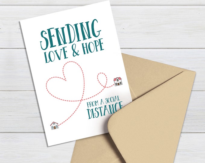 Social Distancing Card This item is unavailable - Etsy