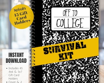 Graduation Gift Card Book College Survival Book College Gift Card Book College Care Package High School College Survival Gift Card Kit Grad