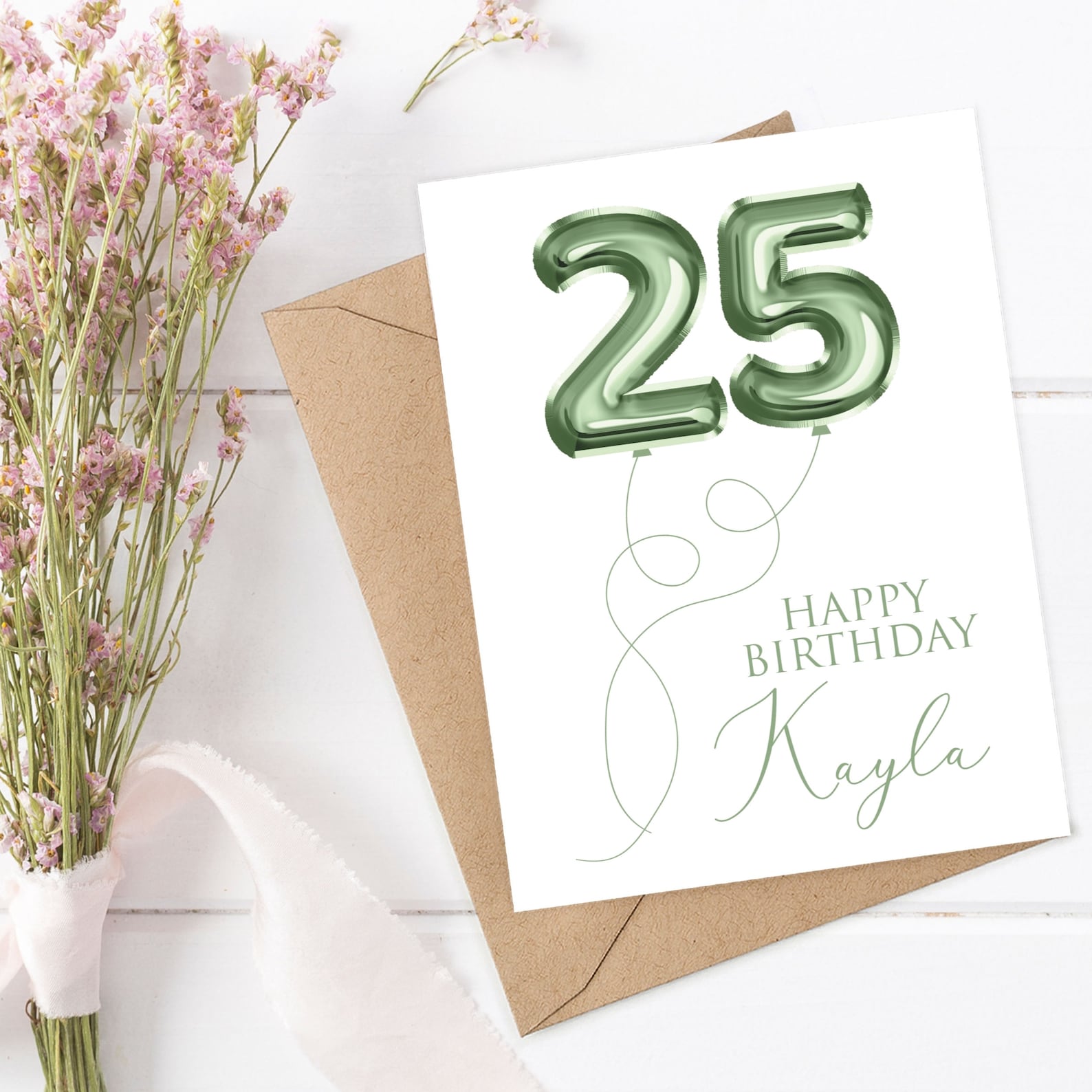 Custom Number Cards Custom Number Birthday Card, Custom Birthday Card, Personalized Number ...