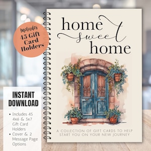 Eerste appartement cadeau voor stel Inwijdingsfeest cadeau Cadeaukaart verhuizen Boek Home Sweet Home cadeau College cadeaubon Nieuwe plek Cadeau Verhuizen