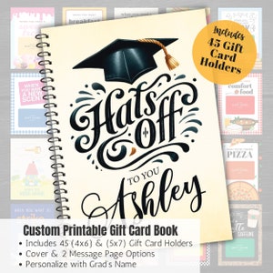 Carnet de cartes-cadeau de remise des diplômes, Kit de soins pour l'université, Cadeau personnalisé pour l'obtention du diplôme d'études secondaires, Carnet de cartes-cadeau à imprimer, Kit de survie universitaire