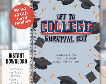 College Survival Kit, First Year of College Gift Card Book, College Care Package, High School Graduation Gift, Off to College Essentials