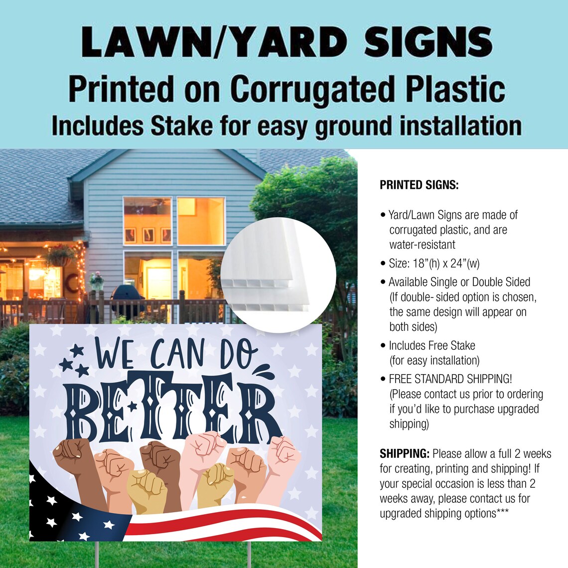 WE BELIEVE YARD Sign Science is Real Yard Sign Kindness Etsy