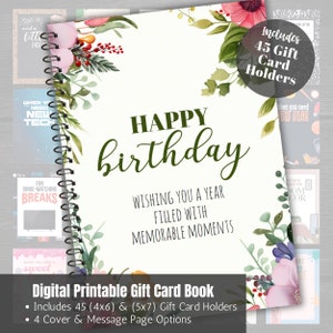 Druckbares Geburtstagsgeschenk Karte Buch für Mama, Frau, Tochter Geburtstag Care Paket, Instant Download, personalisierte Geburtstag Geschenkidee für Sohn