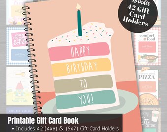 Birthday Gift Card Holder Photo Album, Teen Birthday Gift, Birthday Survival Kit, Printable Gift Card Book for her, Gift for Daughter, Son