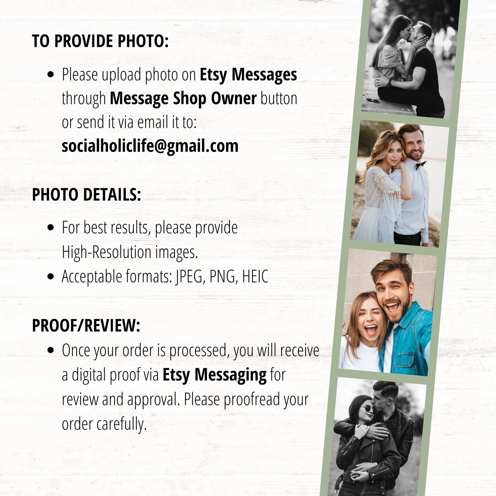 PERSONALIZED PHOTO CARD, Custom Photo Song Card, Personalized Music ...