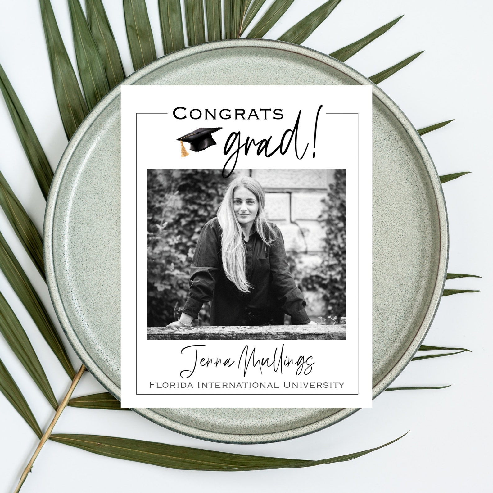 Personalized Photo Graduation Card, Custom Graduation Photo Card ...