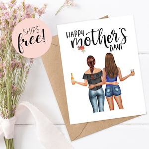 Personalized MOTHERS Day Card, Custom Mom Card, Mothers Day Card for Her, Gift for Mom Sister Friend Custom Name Mothers Day Card for sister