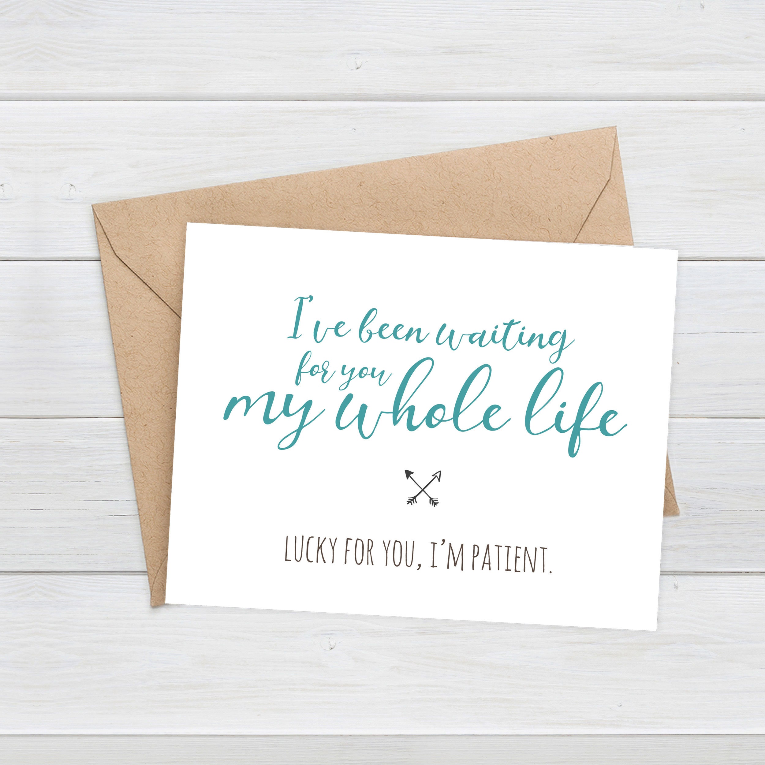 WAITING FOR YOU Card Waited My Whole Life Funny Love Card - Etsy Hong Kong WAITING FOR YOU Card Waited My Whole Life Funny Love Card - Etsy Hong Kong