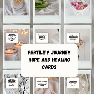 16 tarjetas de autoafirmación para el viaje de la fertilidad. Regalos para la infertilidad, regalos para la fertilidad, regalos para la FIV, tarjetas imprimibles en formato PDF para tableros de visión, tarjetas de amor propio