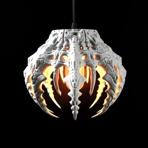 Skeletal Pendant Lamp - Dark Modern Sculptural Light