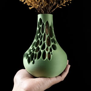 Dekorative Vase - Bio-inspirierter Wohnakzent für modernes Dekor, zeitgenössischen Stil und einzigartige Blumendekoration