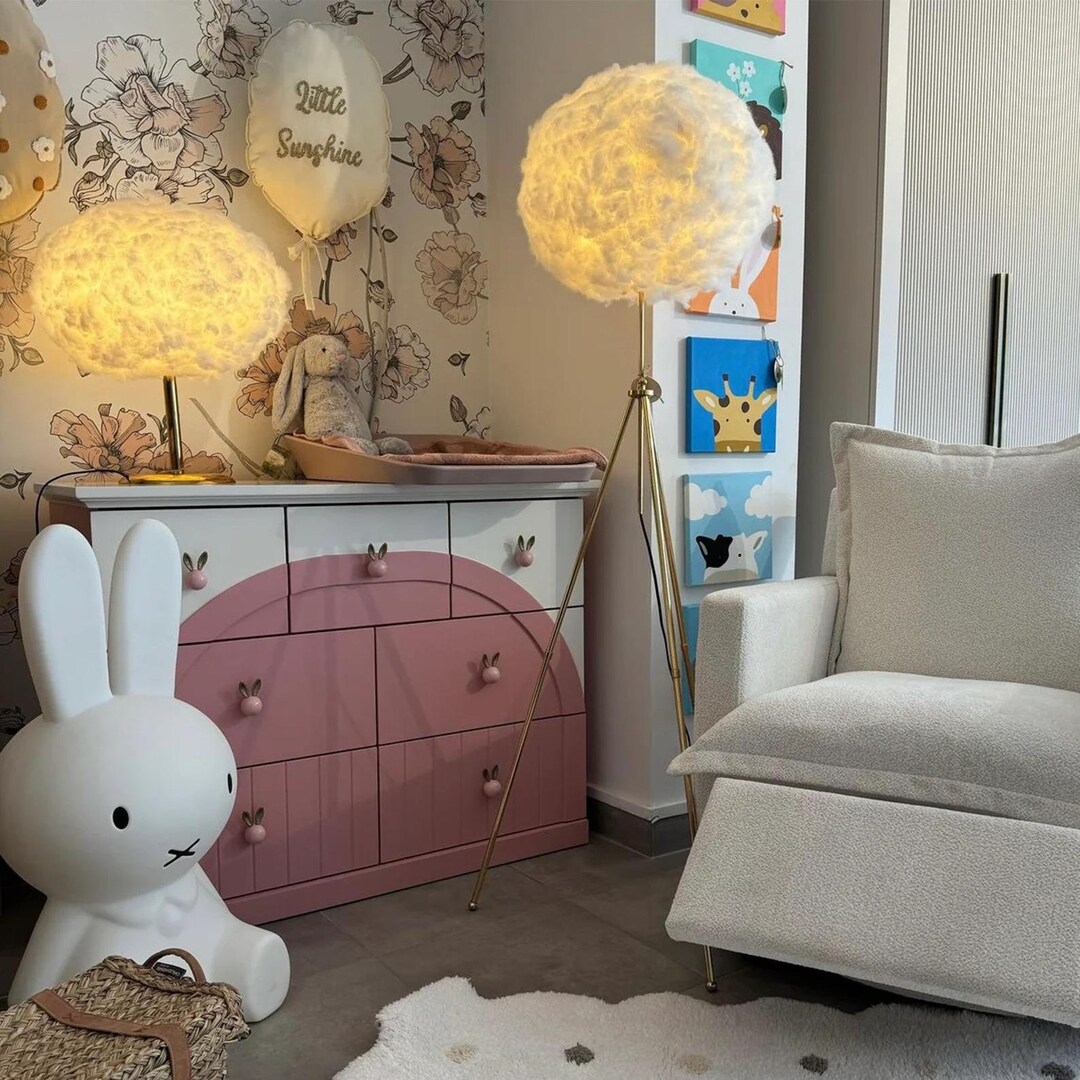 Cloud Floor Lamp, Handmade Cloud Floor Lamp, RGB Color Options ...