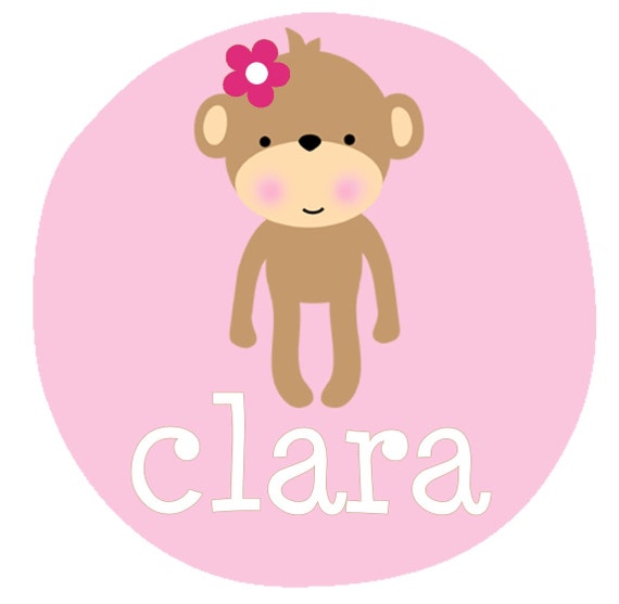 Items similar to Personalized ADORABLE MONKEY For a Boy or a Girl ...