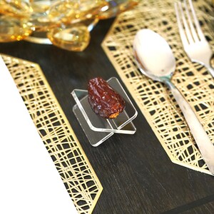 Elegant Acrylic Date Stands - Iftar table setting - Ramadan Iftar accessories – Eid tableware - Set of 4 | Ramadan & Iftar Table Decor