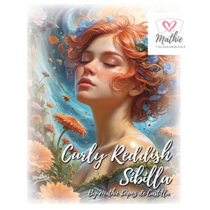 Curly Reddish Sibilla by Mathie and his Angelic Guide Sibilla Tarot Cards Self-Designed Deck